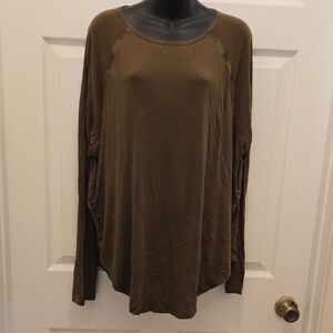 Old Navy Army Green Maternity Shirt Side Nursing Access large